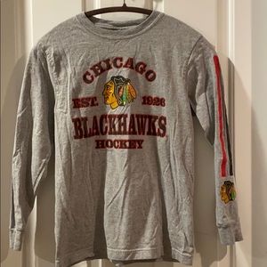 Blackhawks long sleeve tshirt.